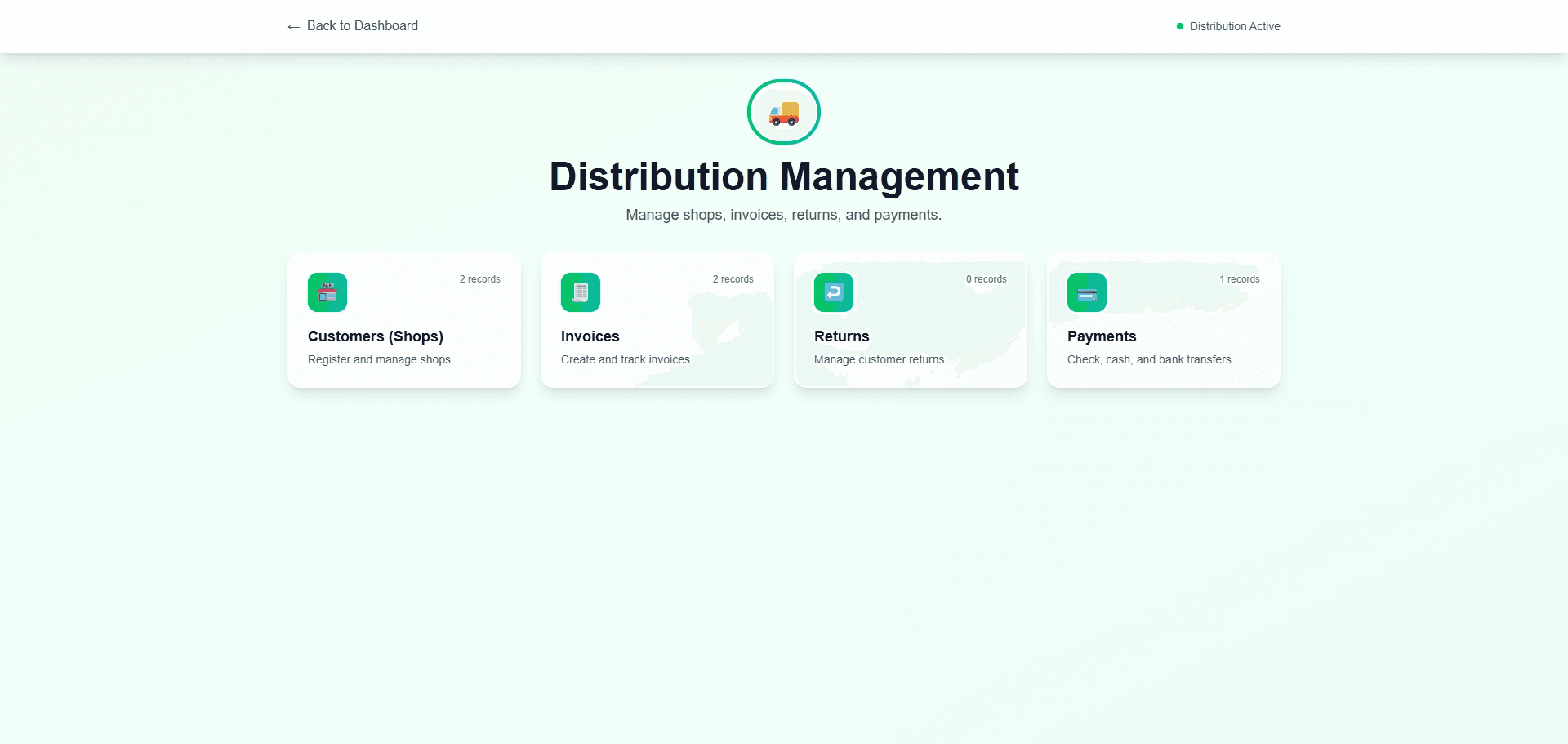 Ceylon ERP distribution module